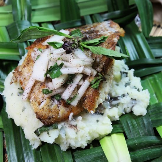 quwawa seared grouper - Recipe photo by The Gluttonous Geek