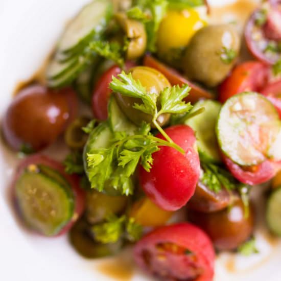 Mediterranean Cherry Tomato Salad - Recipe photo by endgredients