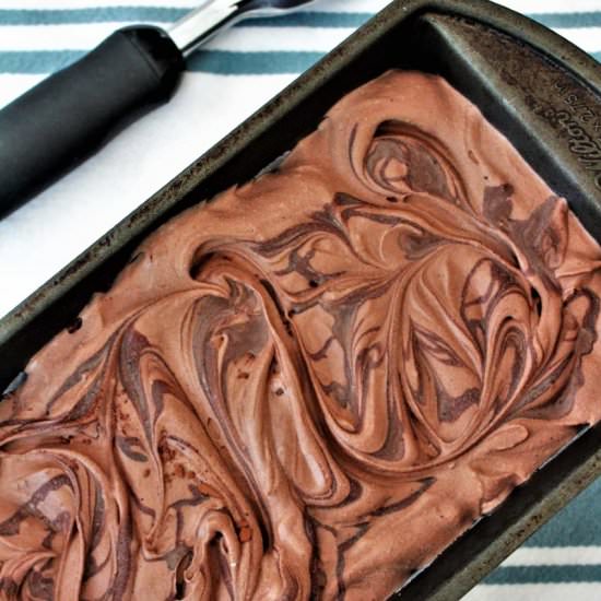 No Churn Chocolate Toffee Ice Cream - Recipe photo by endgredients