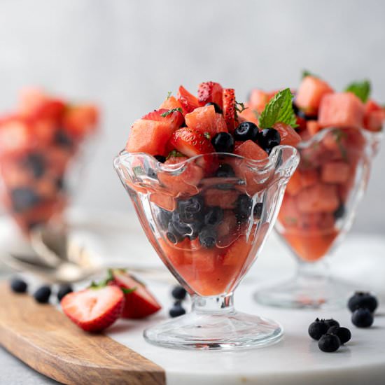 Fresh watermelon berry salad - Recipe photo by lifestyleofafoodie