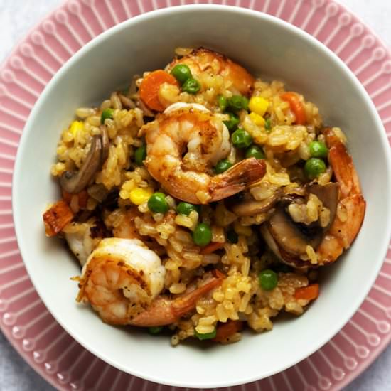 Cajun Shrimp and Rice Pilaf - Recipe photo by CookhouseDiary