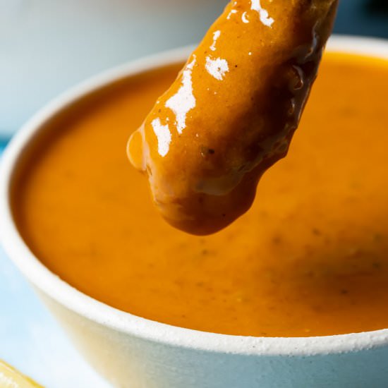 Vegan Buffalo Sauce - Recipe photo by lovingitvegan