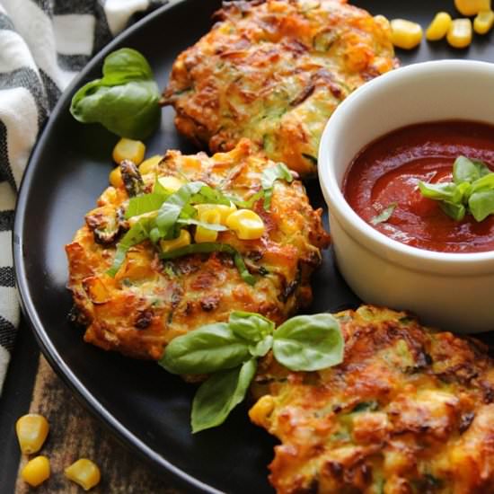 Air Fryer Zucchini Corn Fritters - Recipe photo by agoudalife