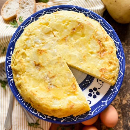 No-Fry Spanish Potato Omelette - Recipe photo by Spain on a Fork