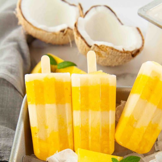 Easy Mango Coconut Popsicles - Recipe photo by hawaiitravelwithkids