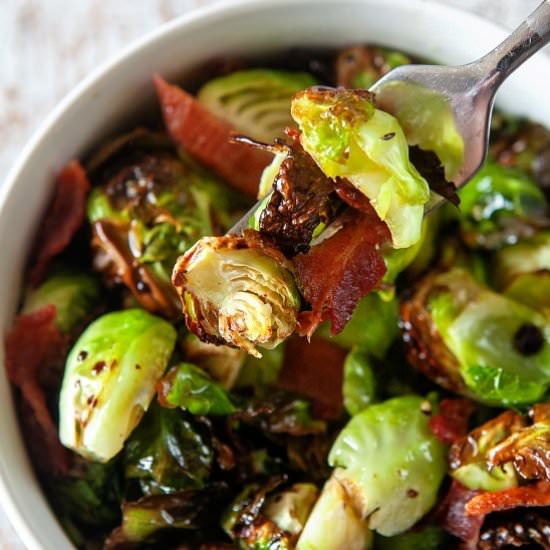 Air Fryer Brussels Sprouts - Recipe photo by noshingwiththenolands