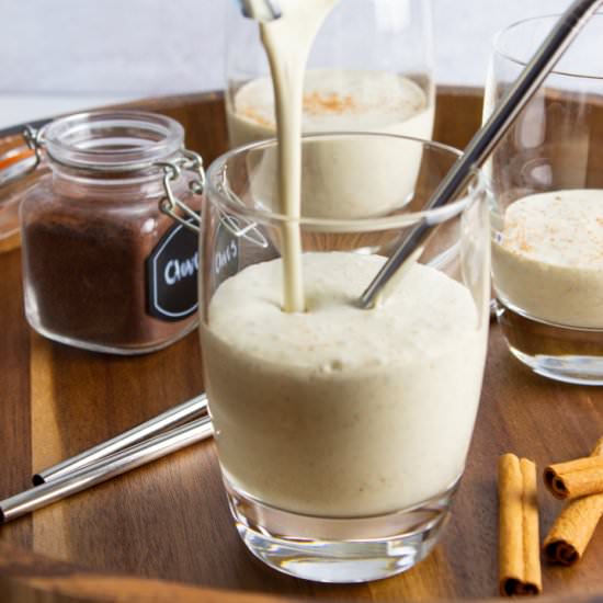 The Best Chai Collagen Smoothie - Recipe photo by HurriedHealthNut