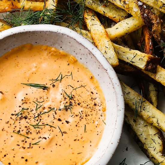 Air Fryer Pickle-Brined Fries - Recipe photo by lindseyeatsla