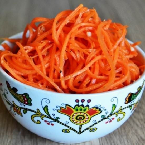 Spicy Korean Carrot Salad - Recipe photo by FreeFoodTips