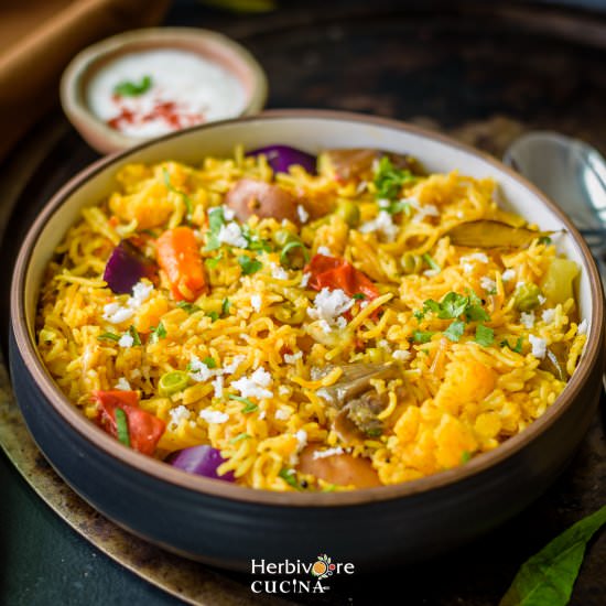 Instant Pot Masale Bhaat - Recipe photo by Herbivore Cucina