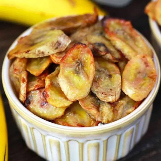 Air Fryer Banana Chips - Recipe photo by peasandpeonies