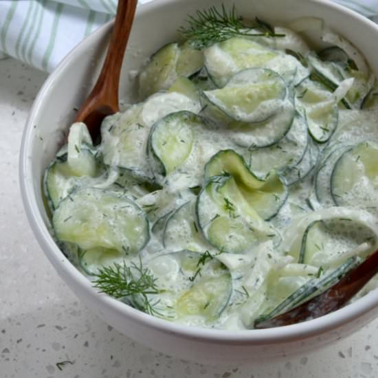 German Cucumber Salad - Recipe photo by Small Town Woman