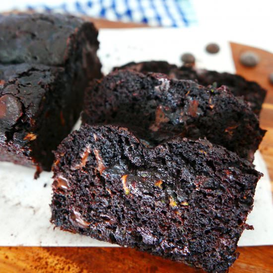 Death By Chocolate Zucchini Bread - Recipe photo by gastronotherapy