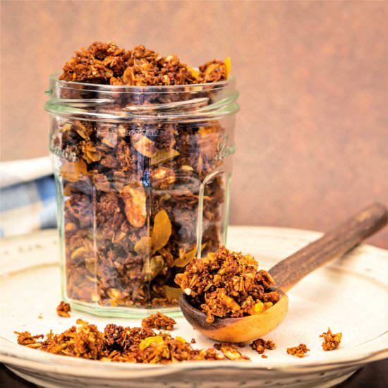 Crunchy Spent Grain Granola - Recipe photo by onlinepastrychef