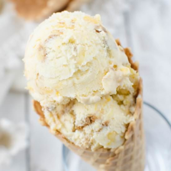 Ginger Peach Ice Cream - Recipe photo by fakeginger