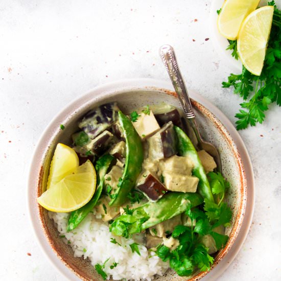 Eggplant Thai Green Curry - Recipe photo by Made By Mandy