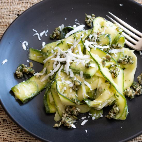 Zucchini Salad With Avocado, Pepita - Recipe photo by GiangisKitchen