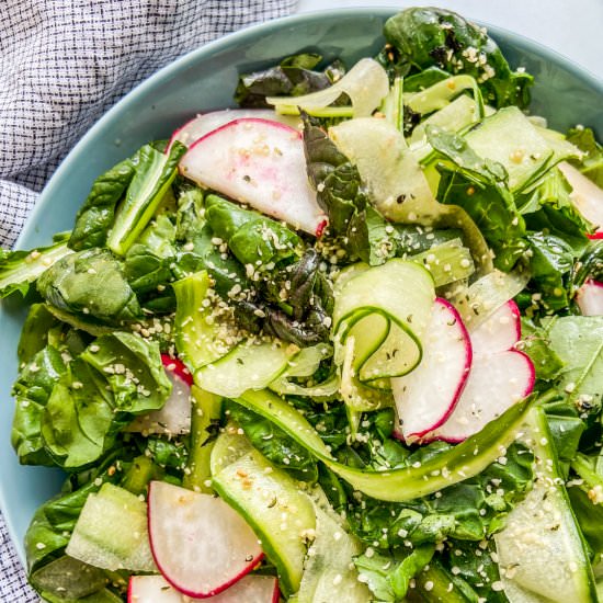 Tatsoi Salad - Recipe photo by ThisHealthyTable