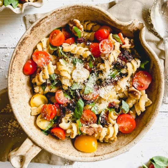Pesto Pasta Salad & Sundried Tomato - Recipe photo by SugarandSnapPeas