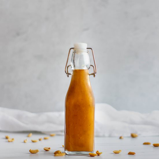 Thai Peanut Dressing - Recipe photo by FoodborneWellness