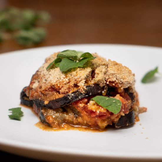 Vegan Eggplant Parmigiana - Recipe photo by Diabetic Vegan