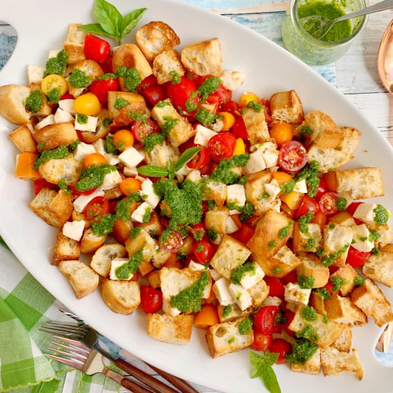 Caprese Panzanella Salad - Recipe photo by Theyummymuffin