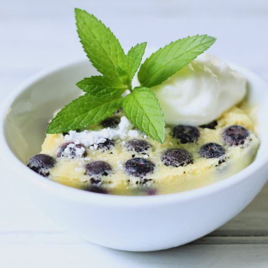 Blueberry Lemon Pudding Cake - Recipe photo by the good eats co