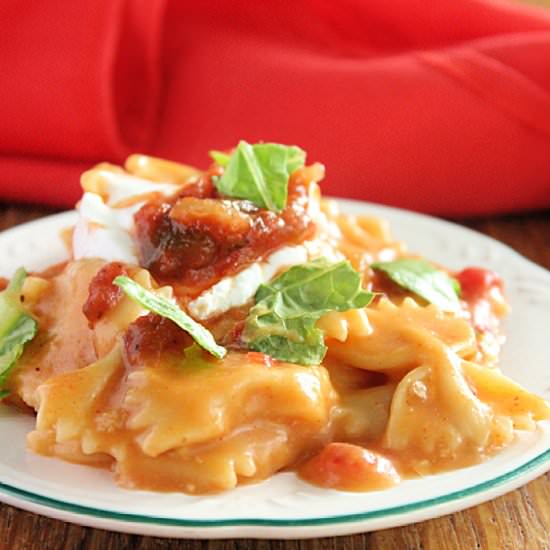 Creamy Taco Chicken Pasta - Recipe photo by countertopcooking
