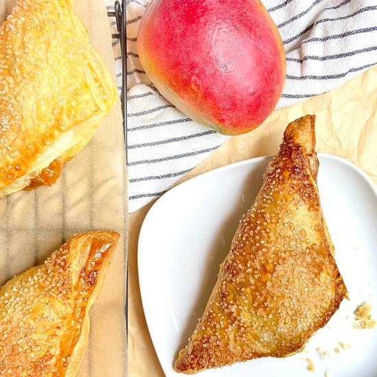 Peach Mango Turnovers - Recipe photo by Maplewoodroad.com