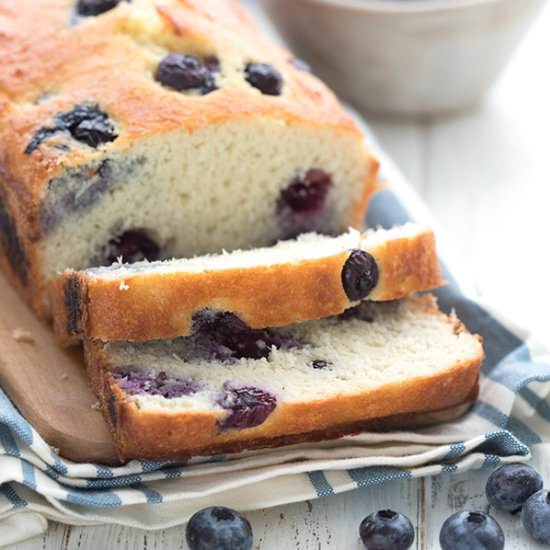 Sweet Keto Blueberry Bread - Recipe photo by fooddreamer