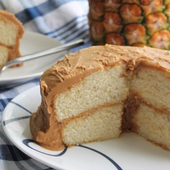 Vanilla Cake with Pineapple Filling - Recipe photo by MyRecipeReviews