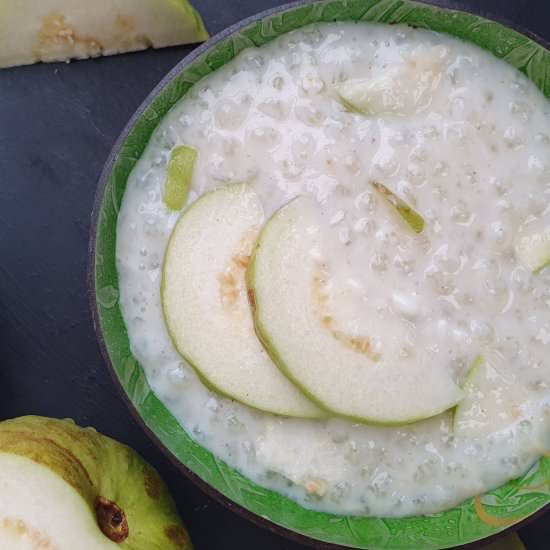 Guava sago pudding - Recipe photo by Mildlyindian
