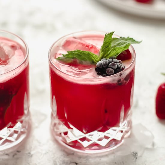 Berry Whiskey Smash - Recipe photo by Butternut Lane