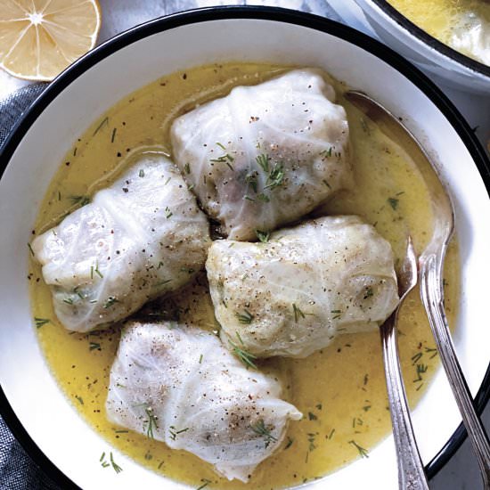 Greek Stuffed Cabbage Rolls - Recipe photo by The Greek Foodie
