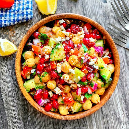 Indian Chickpea Salad (Chole Salad) - Recipe photo by EasycookingwithMolly