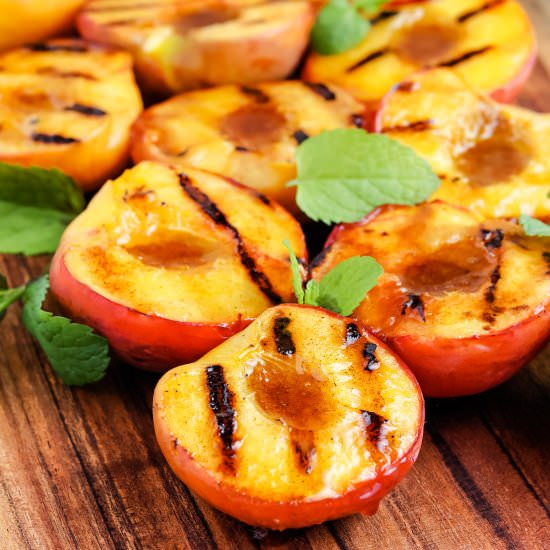 Grilled Peaches - Recipe photo by EasyBudgetRecipes