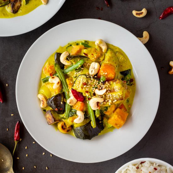 Thai Yellow curry Recipe - Recipe photo by Ourplantbasedworld