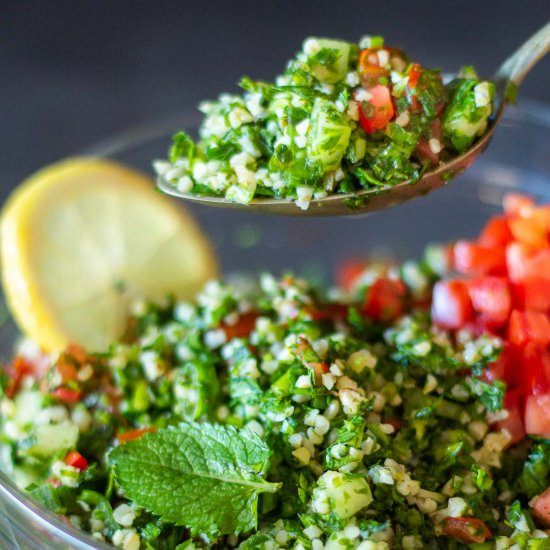 Tabbouleh Salad - Recipe photo by Ourplantbasedworld