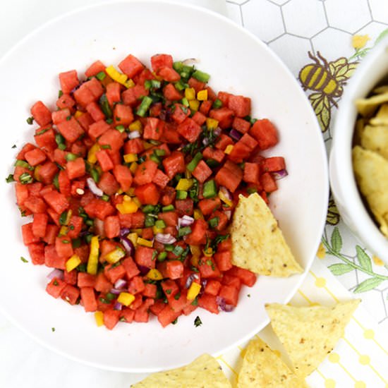 Watermelon Salsa - Recipe photo by plantbasedrecipe2020