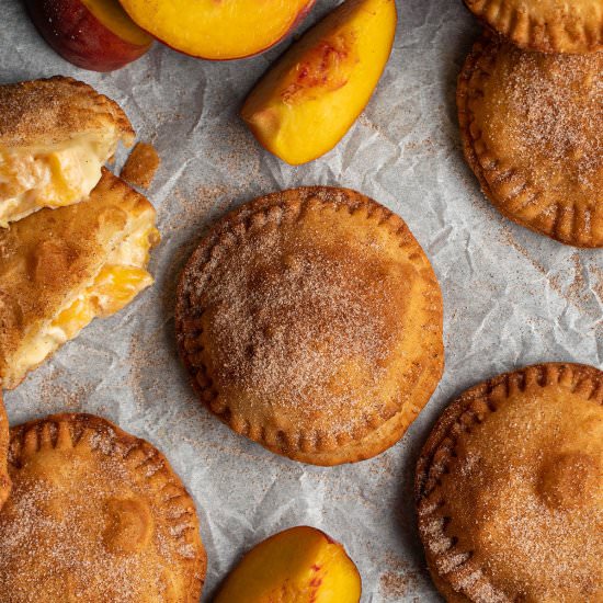 Peaches and cream hand pies - Recipe photo by cherryonmysundae