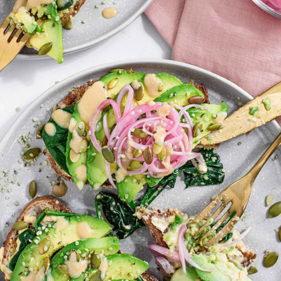 Miso Avocado Toast - Recipe photo by tastythriftytimely