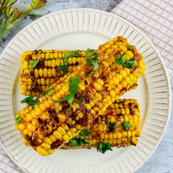Bang Bang Grilled Corn On The Cob - Recipe photo by bklynactivemama