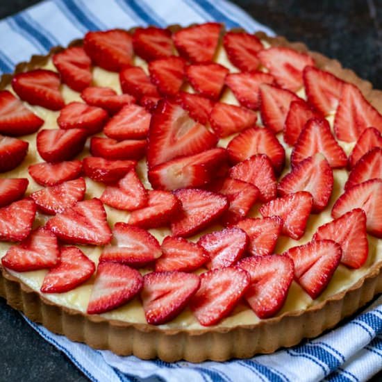 French Strawberry Tart - Recipe photo by Cooking Gorgeous
