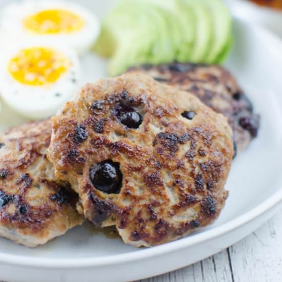 Maple Blueberry Turkey Sausage - Recipe photo by fakeginger