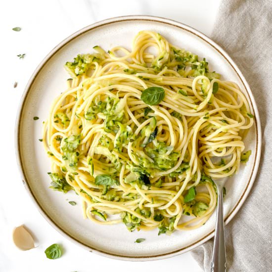 Brown butter zucchini pasta - Recipe photo by Low Histamine Kitchen