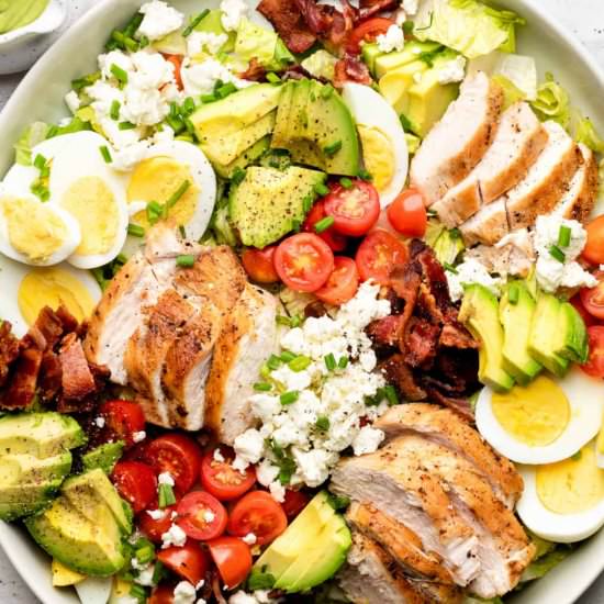 Chicken Cobb Salad Avocado Dressing - Recipe photo by erinliveswhole