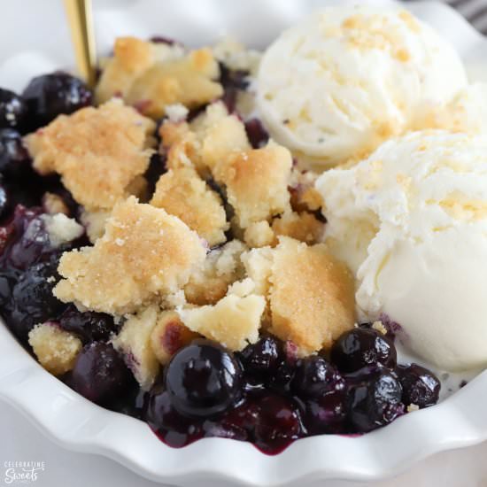 Blueberry Cobbler - Recipe photo by Celebrating Sweets