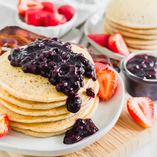 Cassava Flour Pancakes - Recipe photo by Running to the Kitchen