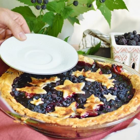 Black Raspberry Pie - Recipe photo by joytothefood
