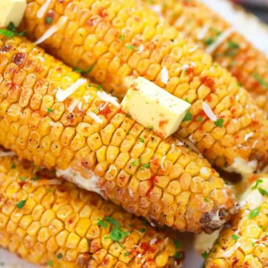 Air Fryer Corn - Recipe photo by peasandpeonies